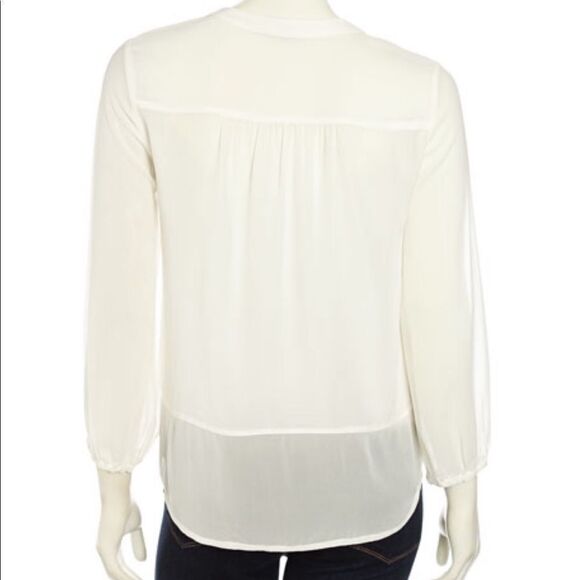 Joie Mercina Ivory Silk Blouse - Picture 3 of 6